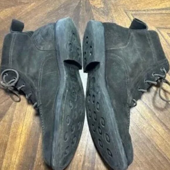 To Boot New York Adam Derrick Men’s Sz 8 Suede Leather Boots Charcoal Brown - Picture 7 of 11
